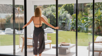 Rail apparent ou caché pour porte coulissante verrière