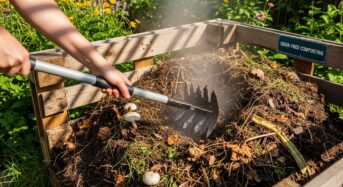 Aérer son compost : la clé d&rsquo;un compostage sans odeurs