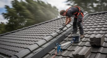 Fixation des tuiles de rive : résistance au vent