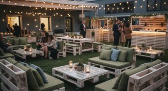 Mobilier événementiel en palette : la touche écolo-chic