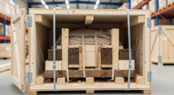 Caisse maritime : l’emballage bois pour le transport lourd