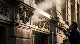 Nettoyage vapeur basse pression pour façades des bâtiments historiques