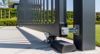 Butée d&rsquo;arrêt pour portail coulissant sur rail