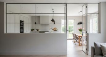 Habillage des montants existants en style verrière