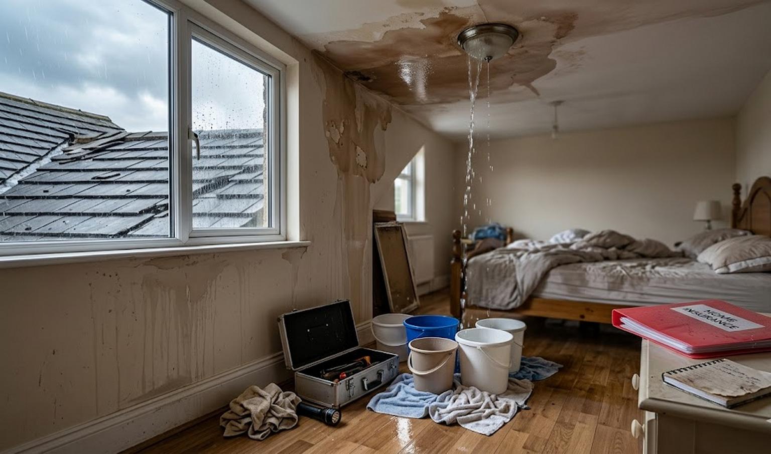 Assurance habitation et infiltration eau par le toit