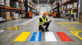 Marquage logistique : quelle peinture de sol choisir ?