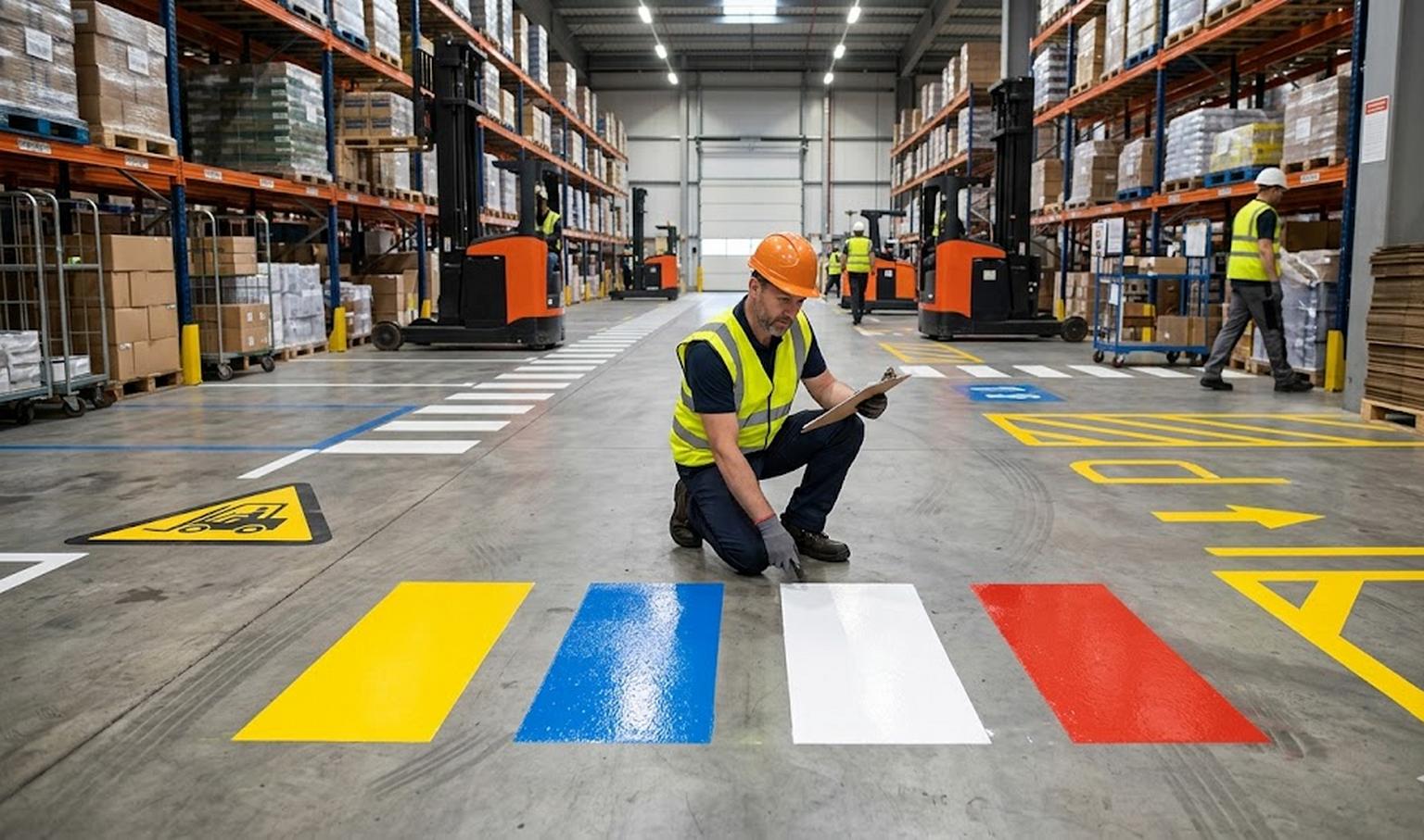 Choix de la peinture pour le marquage logistique