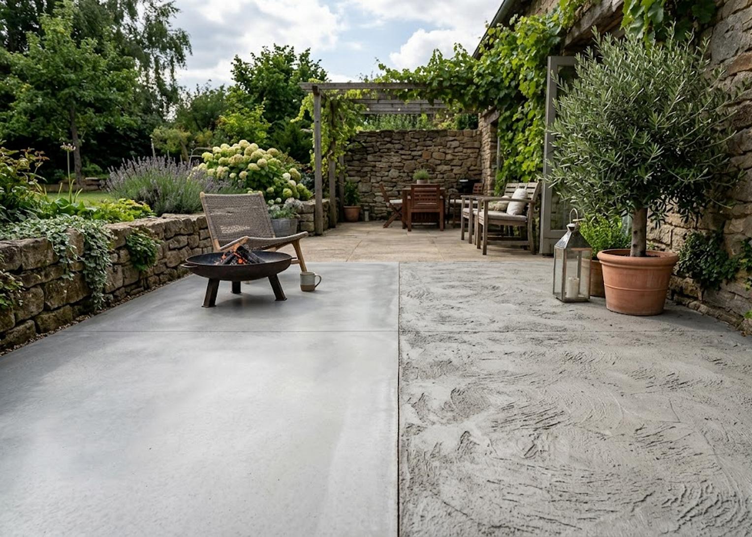 Dalles béton lissée ou talochée