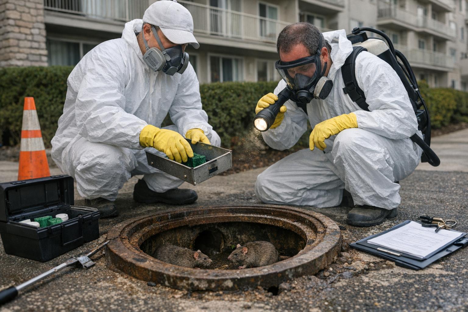 Dératisation des réseaux d'égouts