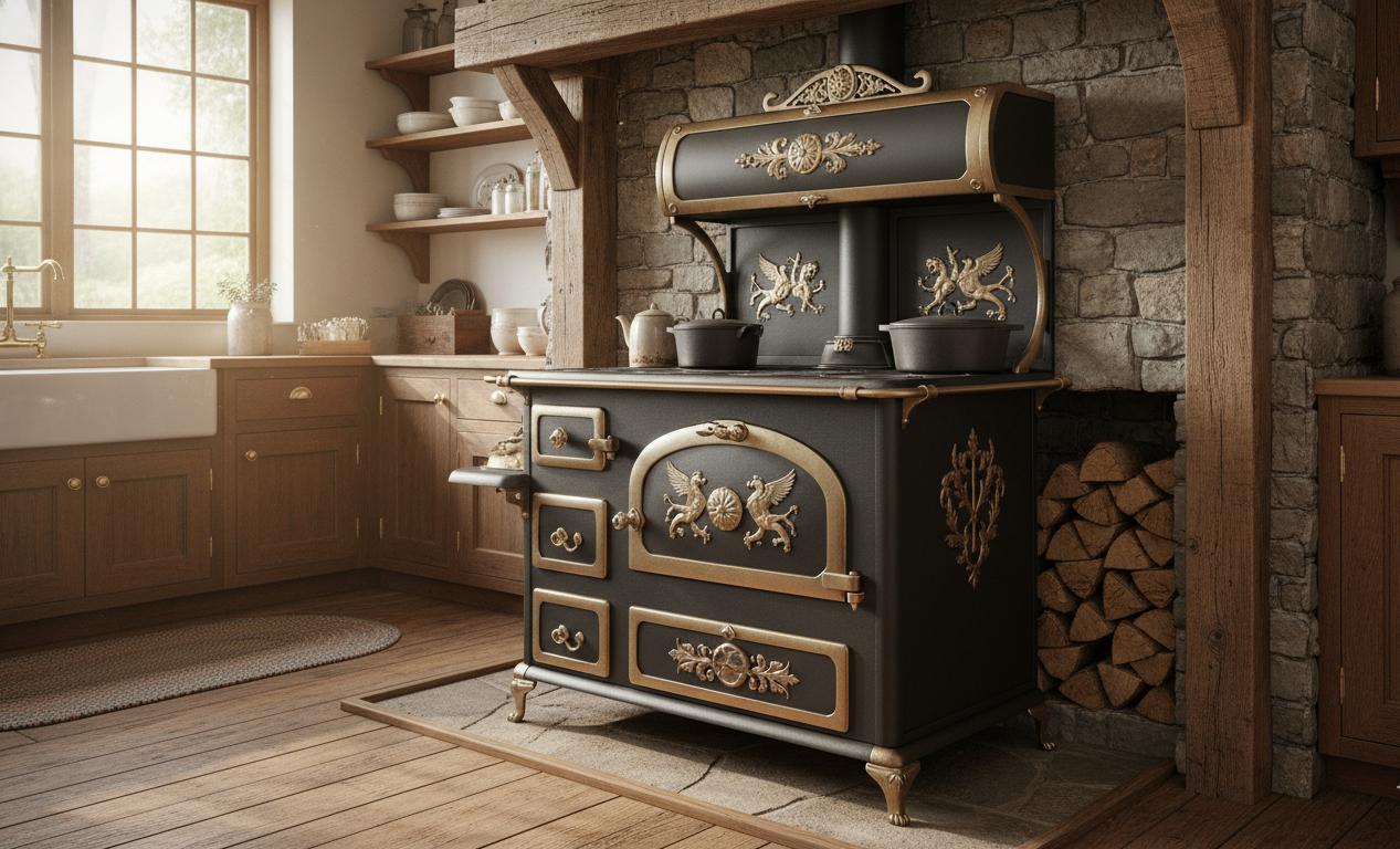 Design de poêle vintage : le retour de la fonte ornementée