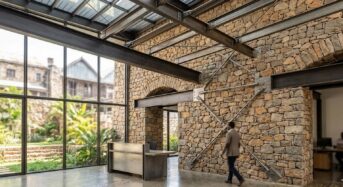 Esthétique IPN et mur porteur en pierre apparente