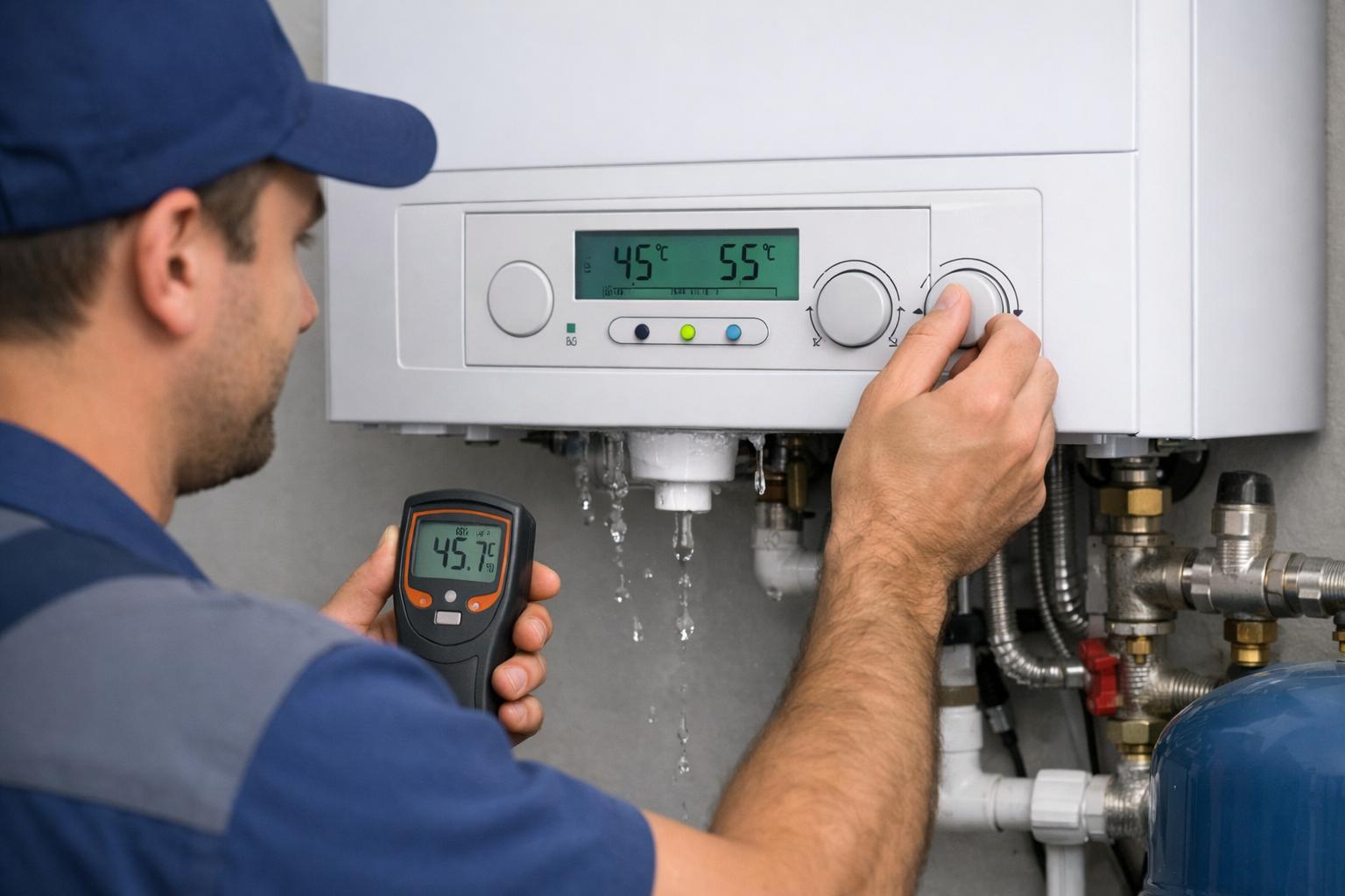 Installation d'une chaudière à condensation