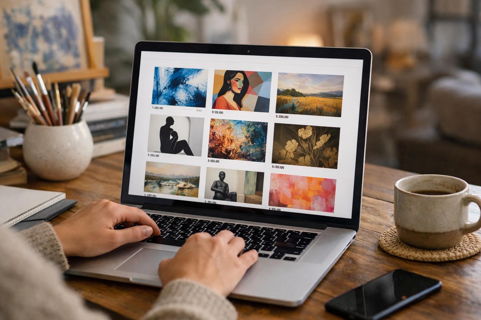 Les galeries d'art en ligne