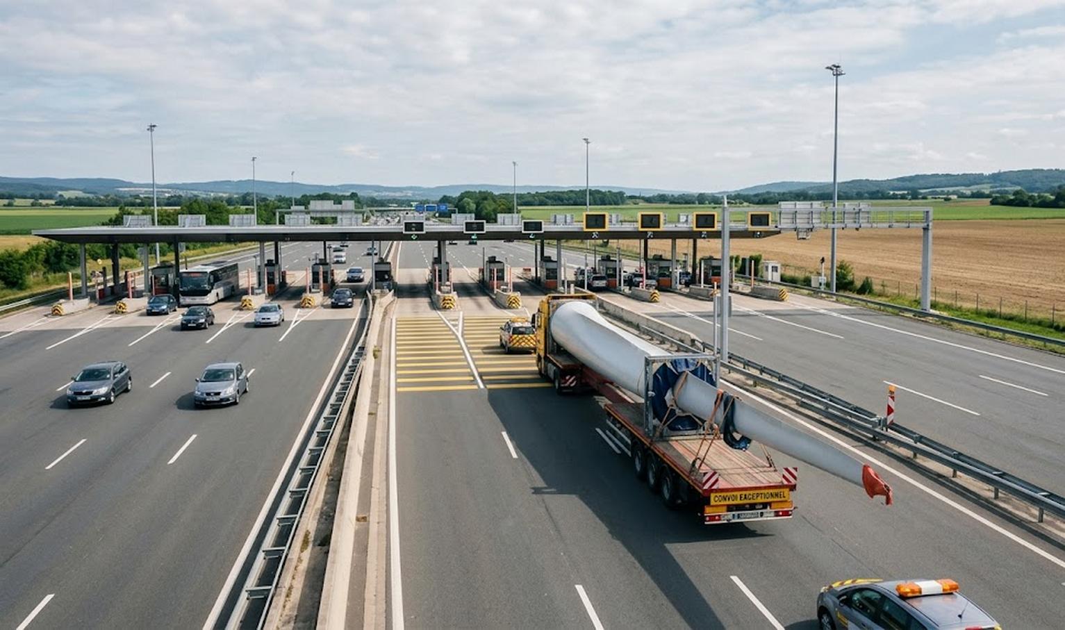 Péage et transport hors gabarit