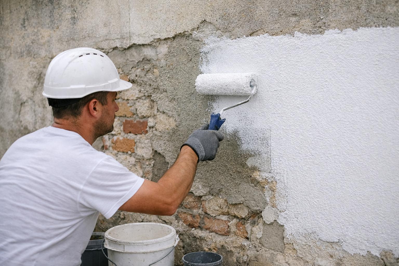 Réguler la porosité du mur avec un primaire d'accrochage