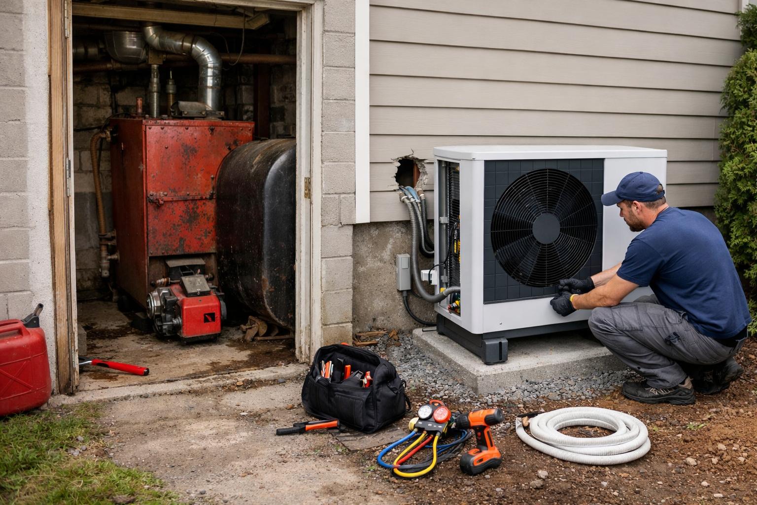 Remplacer le fioul par une pompe à chaleur
