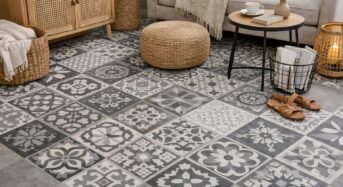 Sol PVC carreaux de ciment : la tendance déco facile