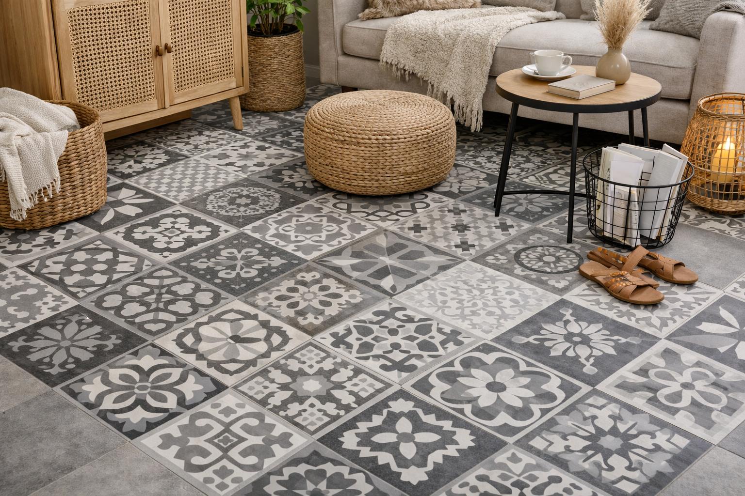 Sol PVC carreaux de ciment