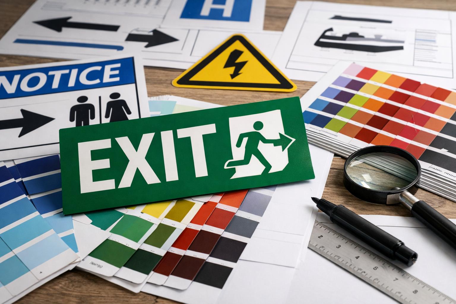 Typographie et couleurs : les bases d'une signalétique lisible