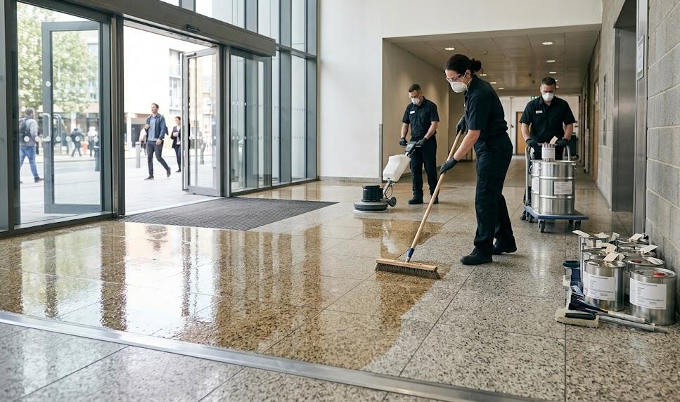 Vernis vitrificateur pour couloir et entrée grand passage