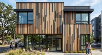 Esthétique moderne : pose verticale aléatoire