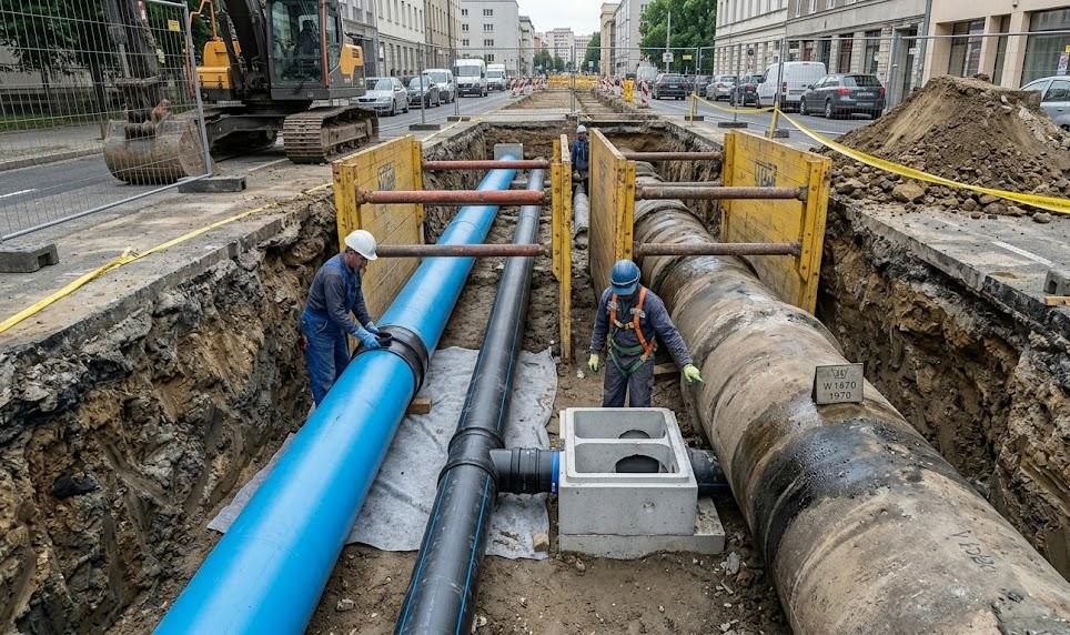 Réseau tout-à-l'égout éparatif ou unitaire