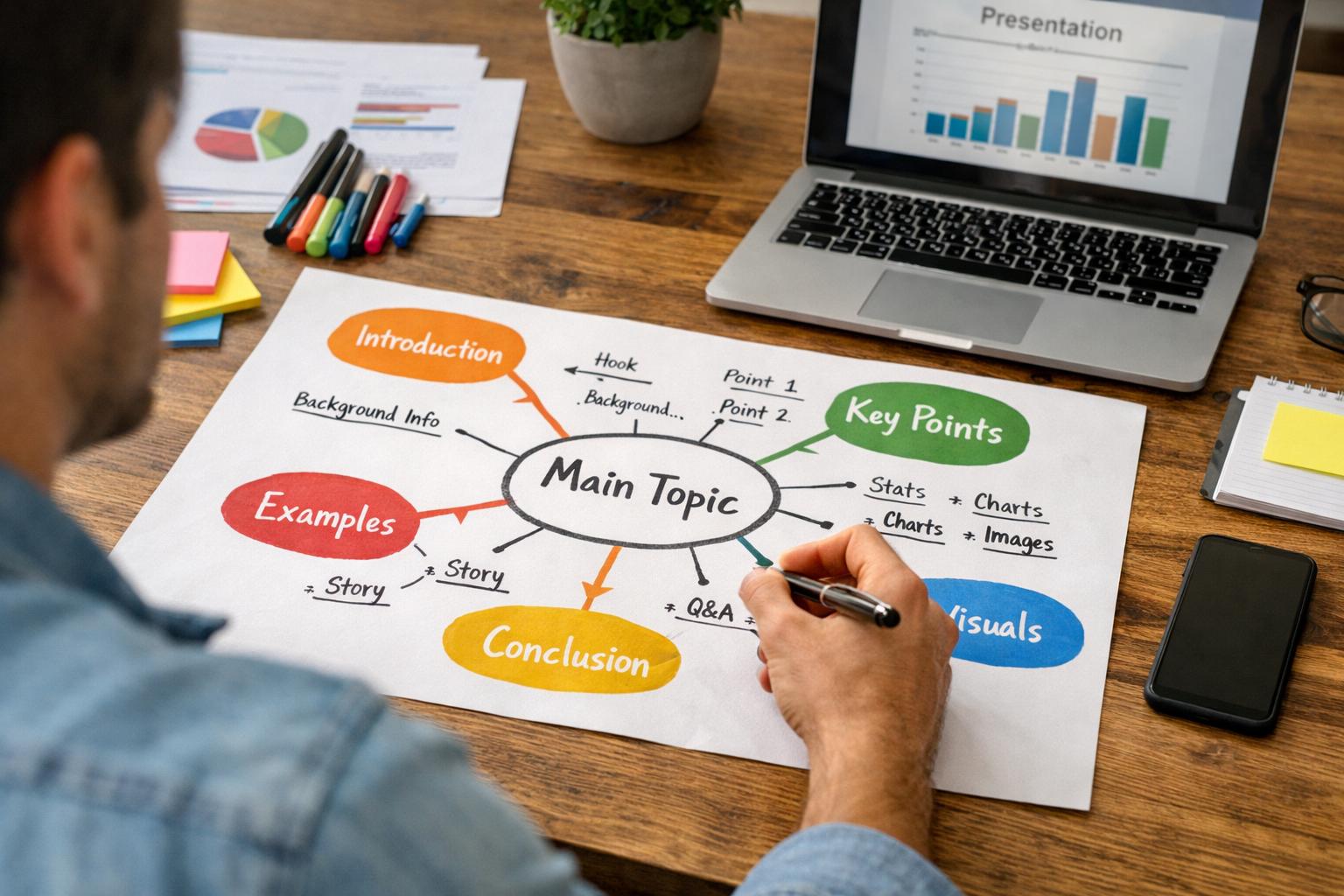 Utiliser le mind mapping pour préparer une présentation percutante