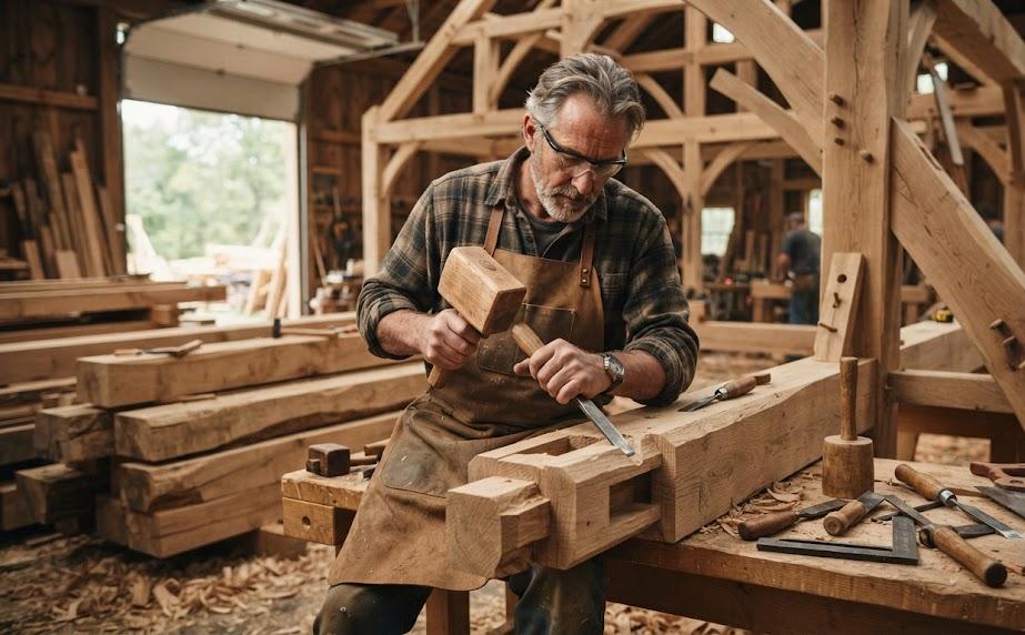 Le savoir-faire de l'artisan charpentier