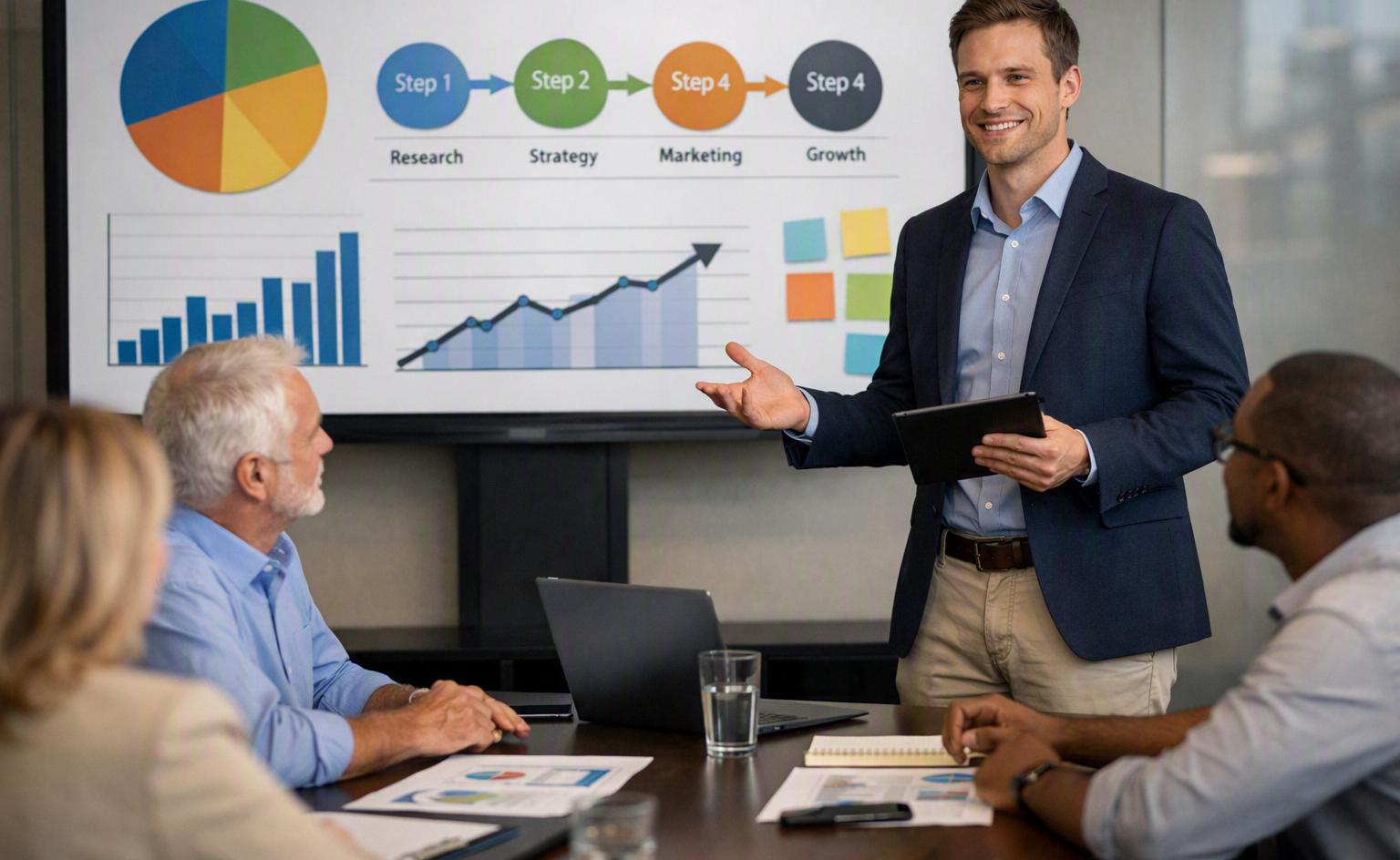 Présenter son business plan de manière visuelle et impactante 